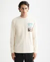 Scotch & Soda Relaxed Fit Logo Artwork Tee In Neutral