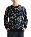 Scotch & Soda Print Cotton T-shirt In Blue