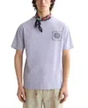 Scotch & Soda Men's Relaxed Fit Short Sleeve Crewneck Logo Graphic T-shirt In Purple