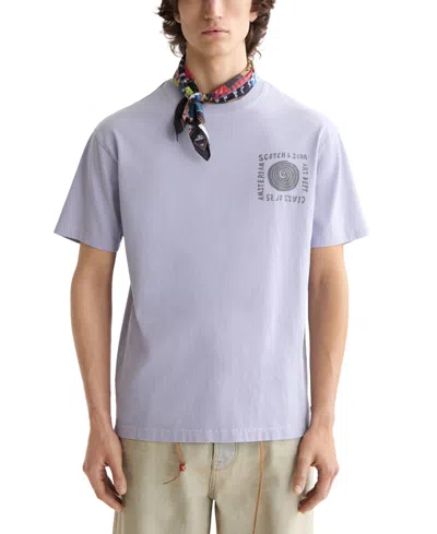 Scotch & Soda Men's Relaxed Fit Short Sleeve Crewneck Logo Graphic T-shirt
