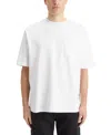 Scotch & Soda Raw Edge Cotton T-shirt In White
