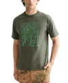 Scotch & Soda Men's Relaxed Fit Short Sleeve Logo Graphic Crewneck T-shirt In Green