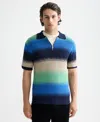 Scotch & Soda Men's Relaxed Fit Short Sleeve Striped Polo Shirt In Multi