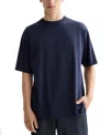 Scotch & Soda Men's Relaxed Fit Short Sleeve Three Crosses Crewneck T-shirt In Blue