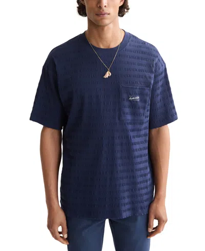 Scotch & Soda Men's Relaxed-fit Stripe T-shirt In Blue