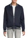 Scotch & Soda Reversible Bomber Jacket In Blue