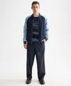 Scotch & Soda Men's Reversible Bomber Jacket In Blue