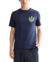 Scotch & Soda Regular Fit Graphic T-shirt In Blue