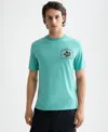 Scotch & Soda Men's Short Sleeve Logo Graphic Crewneck T-shirt In Green