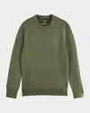 Scotch & Soda Men's Soft Knit Crewneck Sweater In Yellow