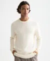 Scotch & Soda Men's Solid Crew Neck Sweater In Yellow