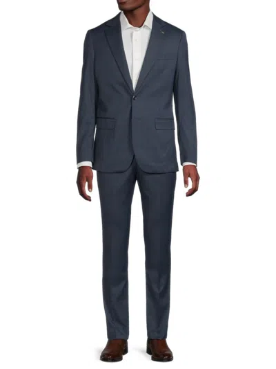 Scotch & Soda Men's Solid Modern Fit Suit In Blue