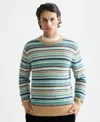 Scotch & Soda Men's Striped Long Sleeve Sweater In Multi
