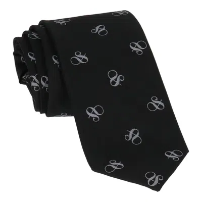 Scotch & Soda Mens Black/grey Tie