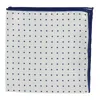 Scotch & Soda Mens Navy/white Pocket Square In Blue