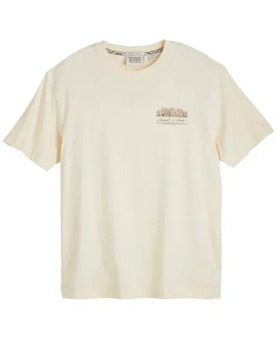 Scotch & Soda Men'sâ Amsterdam Graphic Short Sleeve T-shirt In White