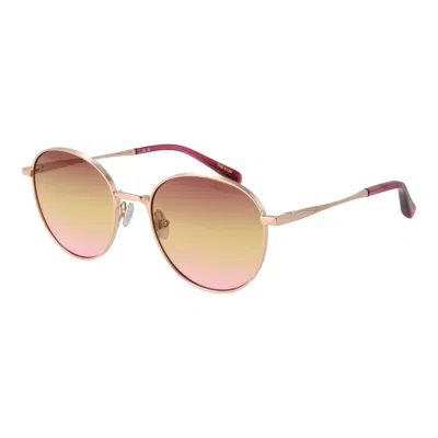 Scotch & Soda Metal Women's Sunglasses In Burgundy