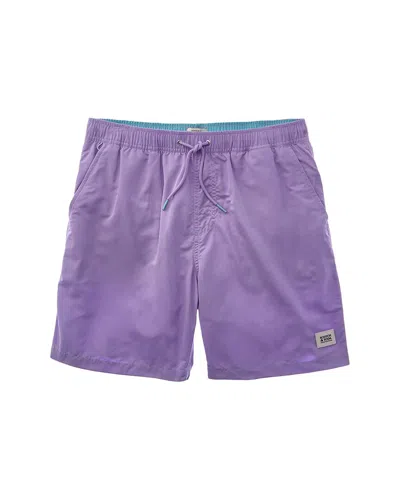 Scotch & Soda Mid-length Swim Short In Purple