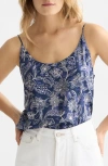 Scotch & Soda Mixed Print Camisole In Blue