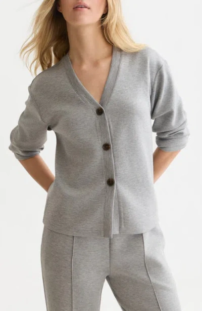 Scotch & Soda Modal Blend Cardigan In Gray