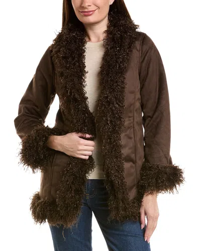 Scotch & Soda Mongolian Jacket In Brown