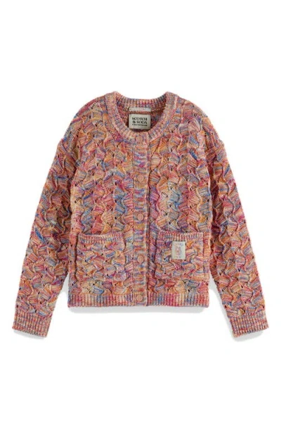 Scotch & Soda Kids'  Multicolor Oversize Cardigan