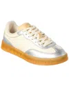 Scotch & Soda Nixie Leather Sneaker In Silver