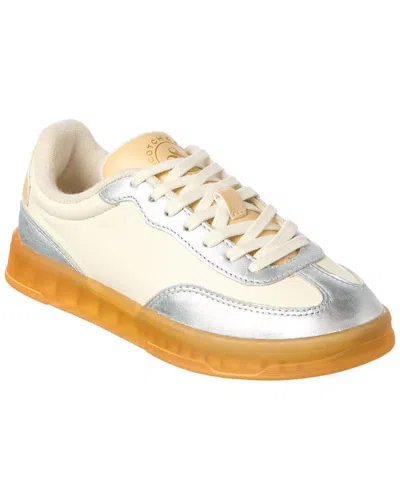 Scotch & Soda Nixie Leather Sneaker In Silver