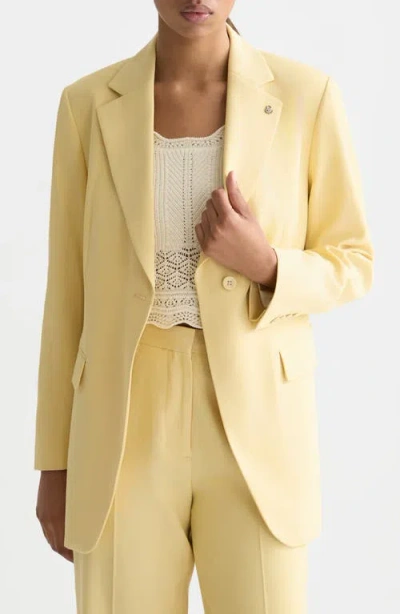 Scotch & Soda One-button Blazer In Yellow