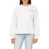 Scotch & Soda Oversize Side Vent Sweatshirt In White