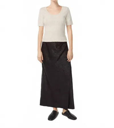 Scotch & Soda Pointelle Stitch Knitted Tee In White