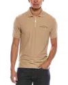 Scotch & Soda Popcorn Pique Polo Shirt In Brown