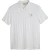 Scotch & Soda Popcorn Piqué Zip Polo In White