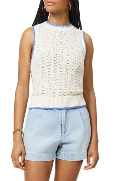 Scotch & Soda Pountelle Stitch Sweater Tank In Animal Print