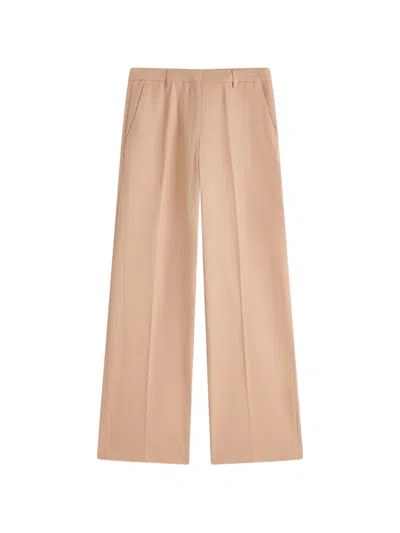 Scotch & Soda Pressed-crease Wide-leg Trousers In Multi