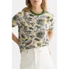 Scotch & Soda Print Knit Top In Multi