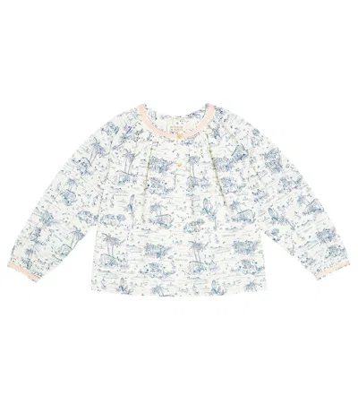 Scotch & Soda Kids' Printed Cotton Top In Multicoloured