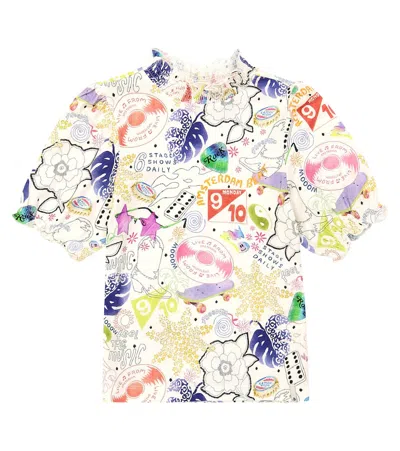 Scotch & Soda Kids' Printed T-shirt In White