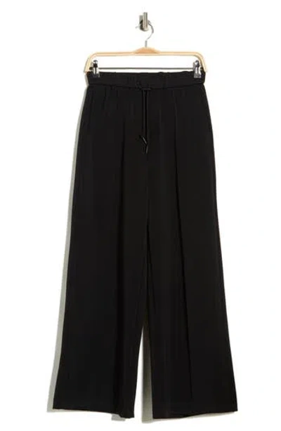 Scotch & Soda Pull-on Wide Leg Pants In Black