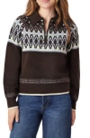 Scotch & Soda Quarter Zip Pullover In Brown