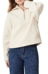 Scotch & Soda Quarter Zip Pullover In White