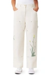 Scotch & Soda Raine High Waist Wide Leg Jeans In Soft Ice
