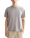 Scotch & Soda Raw Edge Tee In Gray