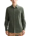 Scotch & Soda Regular Fit Corduroy Shirt In Green