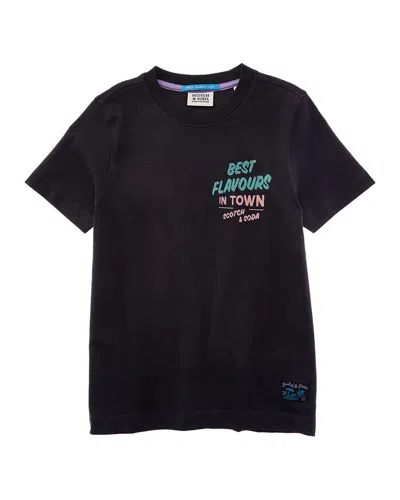 Scotch & Soda Regular-fit T-shirt In Black
