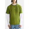 Scotch & Soda Relaxed Fit Cotton Logo T-shirt In Green
