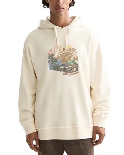 SCOTCH & SODA RELAXED FIT EMBROIDERED HOODIE