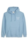 Scotch & Soda Relaxed Fit Fleece Graphic Hoodie In Blue