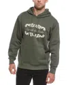 Scotch & Soda Relaxed Fit Graphic Hoodie In Green