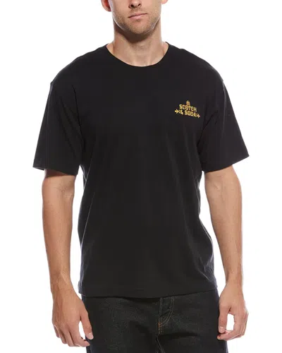 Scotch & Soda Relaxed Fit Graphic T-shirt In Black
